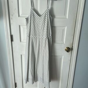 L.L. Bean signature striped sundress fully lined